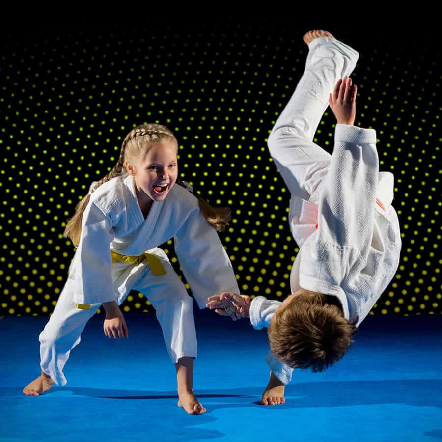 Martial Arts Lessons for Kids in Garner NC - Judo Toss Kids Girl